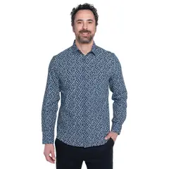 KOTTING - Camisa Manga Larga Oxford Slim Fit Estampada KOTTING_.