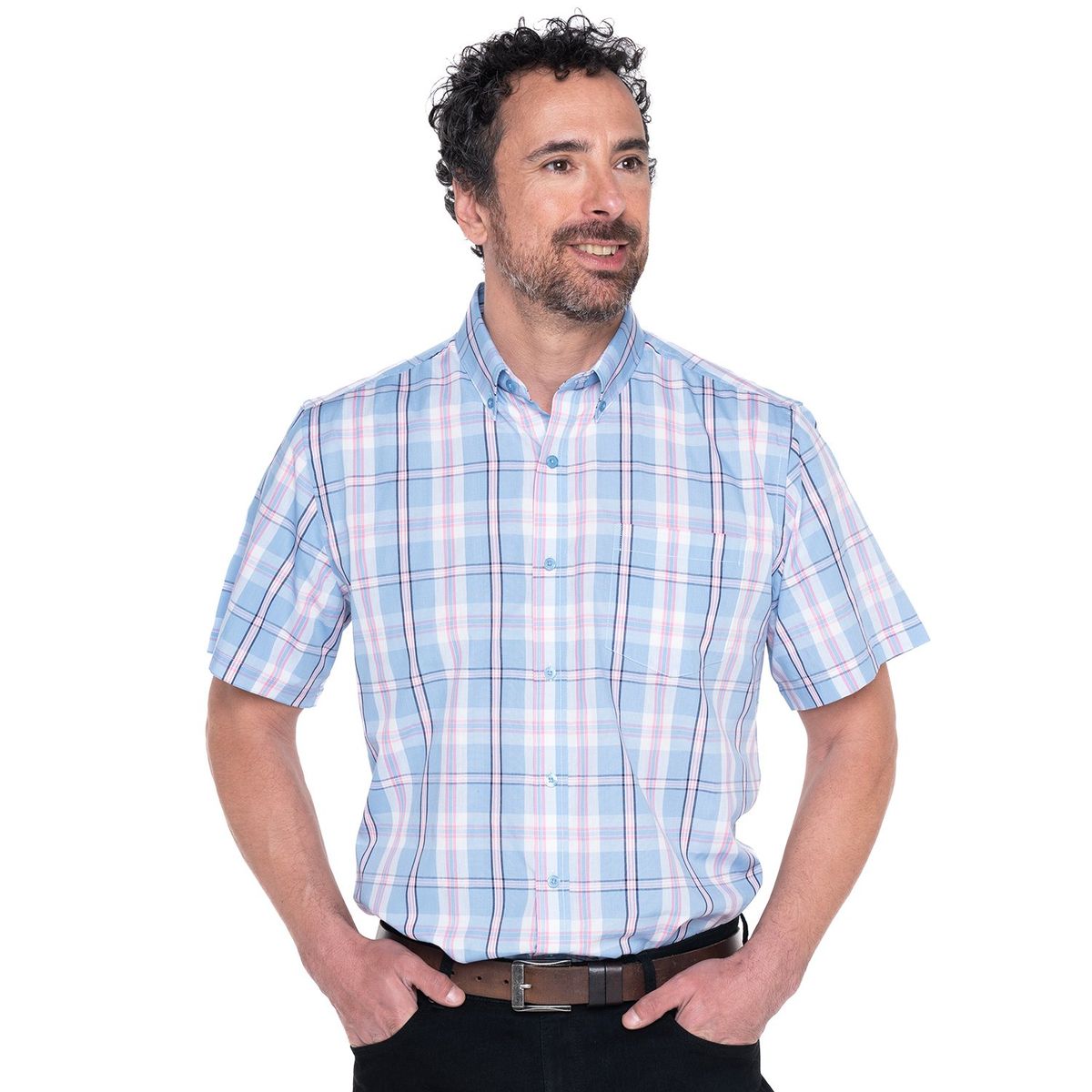 KOTTING - Camisa Fantasia Premium Manga Corta Boton Cuello KOTTING