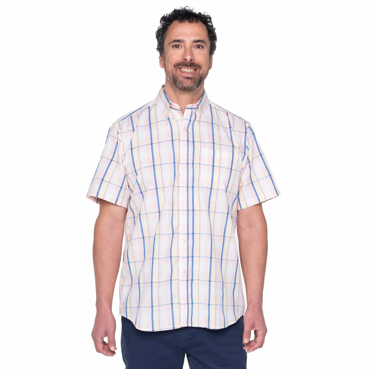 KOTTING - Camisa Fantasia Premium Manga Corta Boton Cuello KOTTING