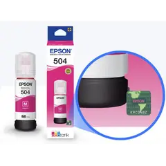 EPSON - Botella De Tinta T504 Cian 70 LM L4150 L4160 L6161