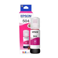 EPSON - Botella De Tinta T504 Magenta 70 LM L4150 L4160 L6161