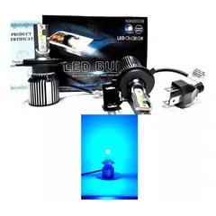 MUNDO MAGIA - Luces Mini Turboled Canbus Csp H4 Azul Frio 8000lm