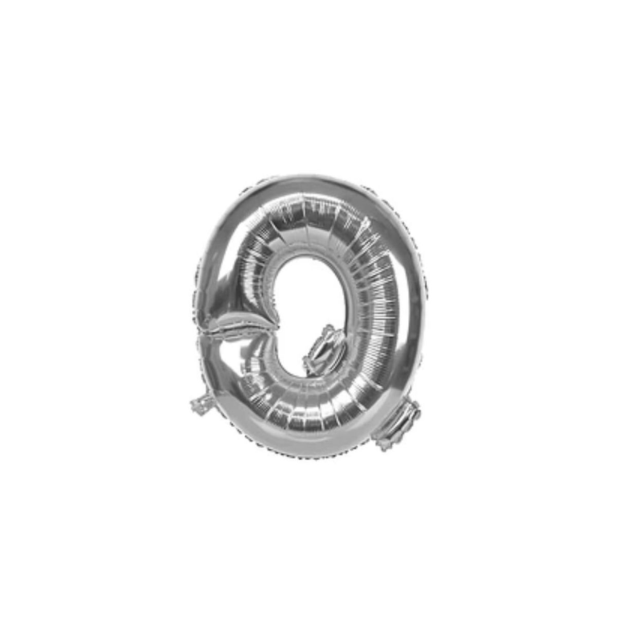 GENERICO - Globo Letra Q Plata 16 pulgadas