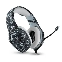 EVERSO - Audifono Gamer Onikuma K1B Compatibles Pc Ps4 Camuflaje Gris