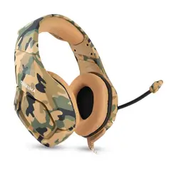 EVERSO - Audifono Gamer Onikuma K1B Camuflaje Amarillo Compatibles Pc Ps4