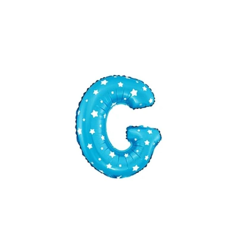 GENERICO - Globo Letra G Azul 16 pulgadas