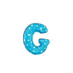 GENERICO - Globo Letra G Azul 16 pulgadas