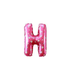 GENERICO - Globo Letra H Rosa 16 pulgadas