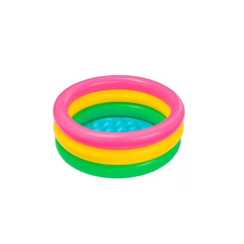 GENERICO - Piscina Inflable Intex Para Bebés Rosada Colores