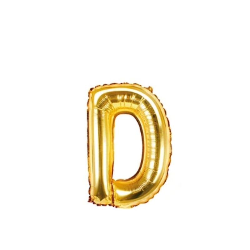 GENERICO - Globo Letra D Dorado 30 pulgadas