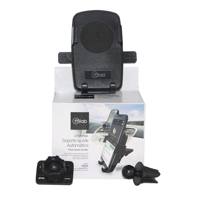MALIK - SOPORTE SMARTPHONE VENTANILLA AIRE DE AUTO MLAB