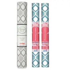 CONTACT - Pack Revestimiento acolchado Savoy y 2 rollos papel adhesivo celeste