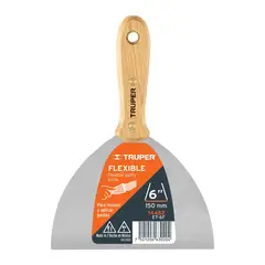 TRUPER - Espátula Flexible 6' Mango De Madera Et-6f, 14452