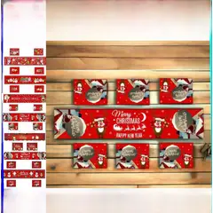 GENERICO - Camino De Mesa + 6 Individuales Navideños