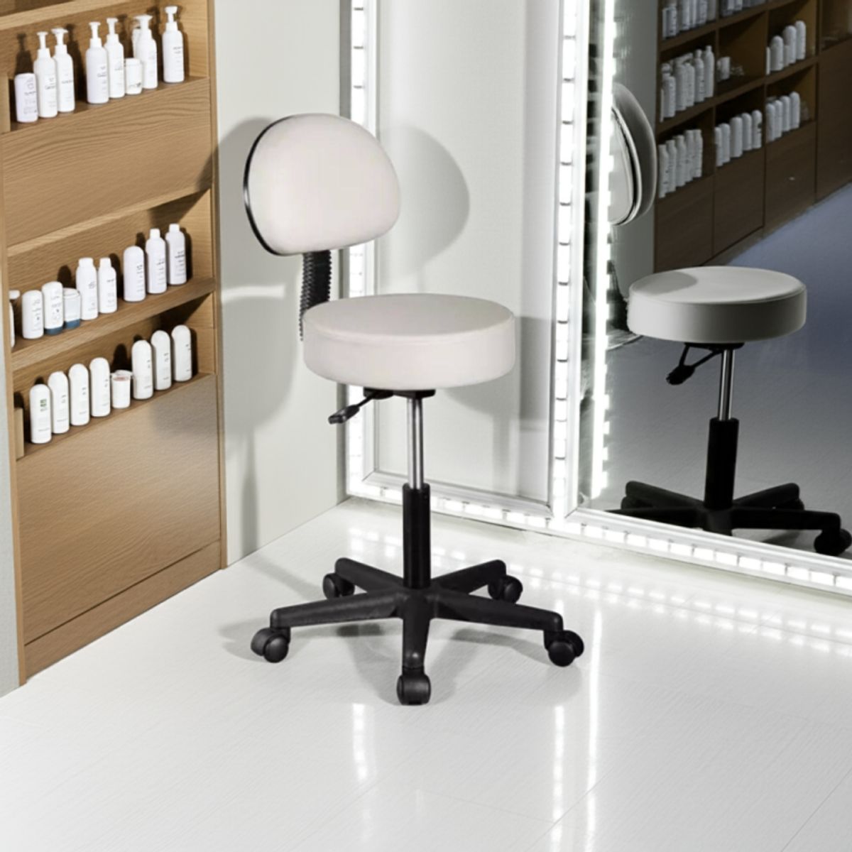 IGPRO - Piso Giratorio Clínico y Spa Beige con respaldo