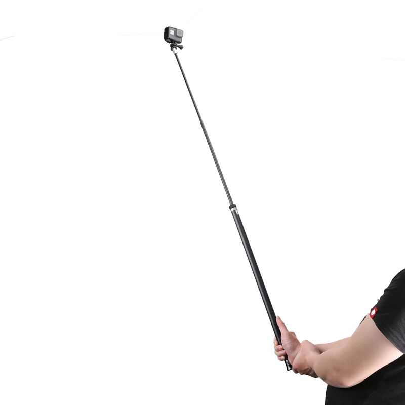 TELESIN - Bastón Selfie 2-7M Fibra de Carbono Camaras Deportivas Gopro u Otras
