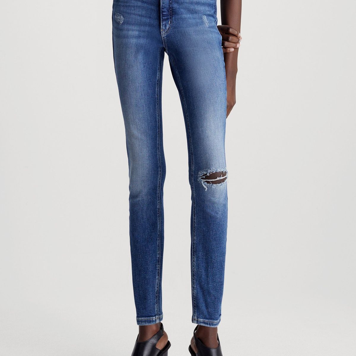 CALVIN KLEIN - Jeans High Rise Skinny Azul Calvin Klein