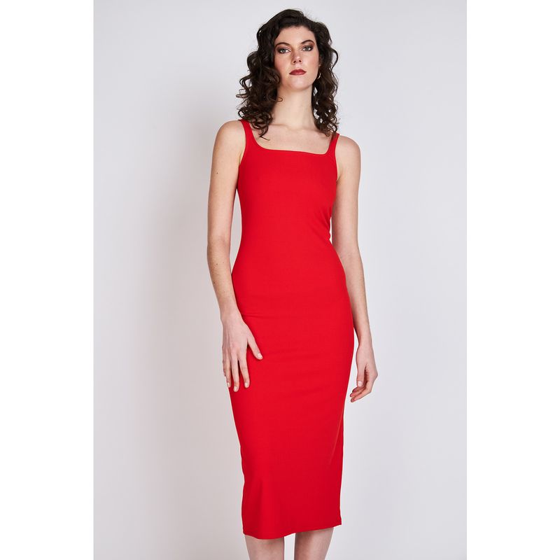 ECLIPSE - Vestido Tubo Rosalía Rojo Eclipse ECLIPSE