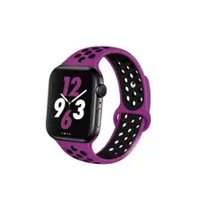 GENERICO - Correa Silicona Diseño De Hoyos Para Apple Iwatch 424445mm