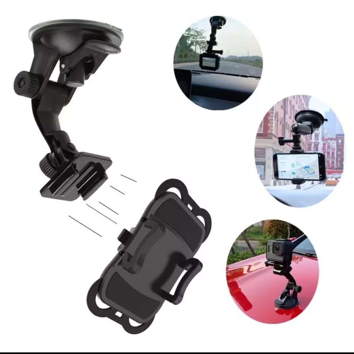 SHOOT - Ventosa para Smartphone y Cámara Deportiva - Telesin