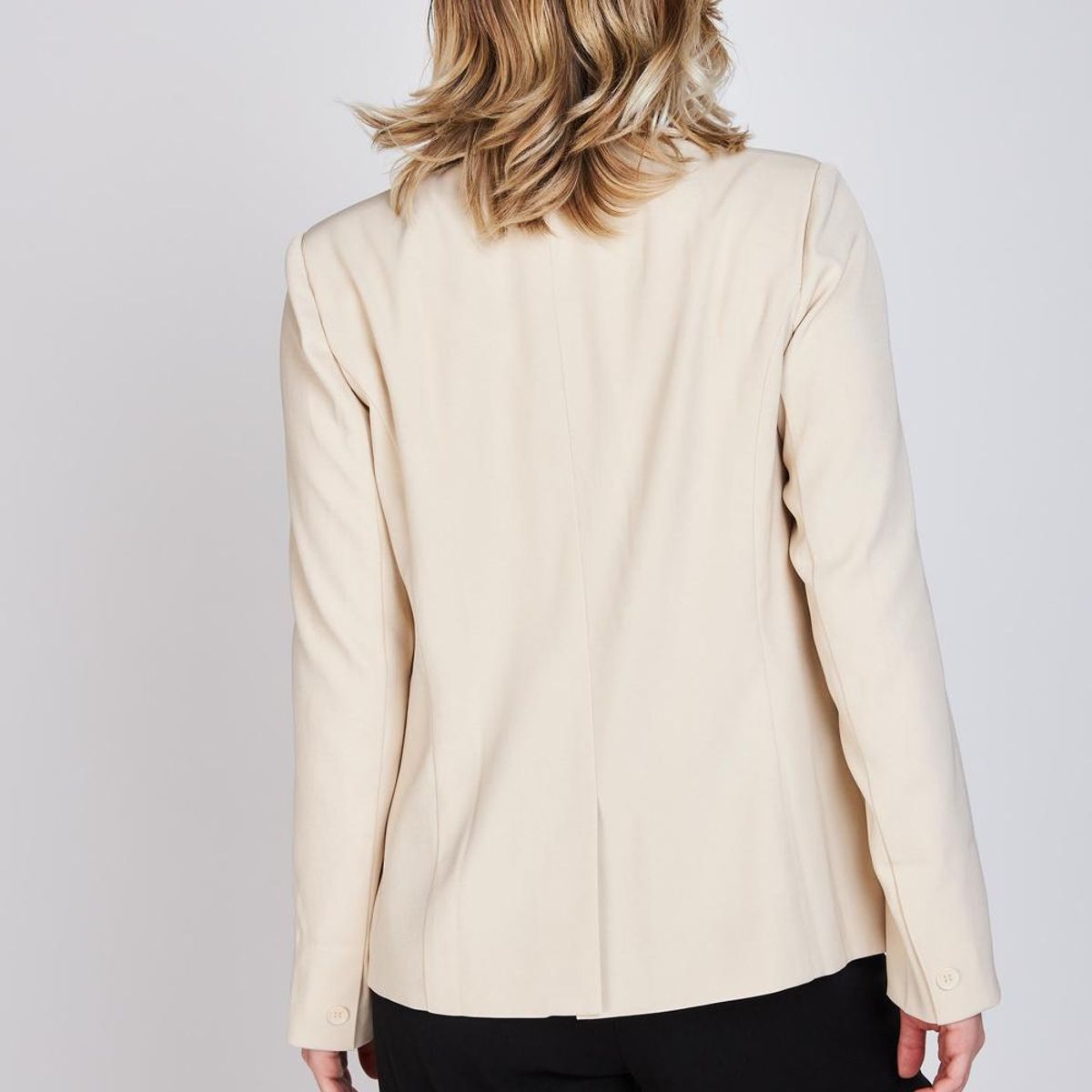 WOMAN BY ECLIPSE - Blazer Clásico Leticia Beige Woman by Eclipse WOMAN BY ECLIPSE