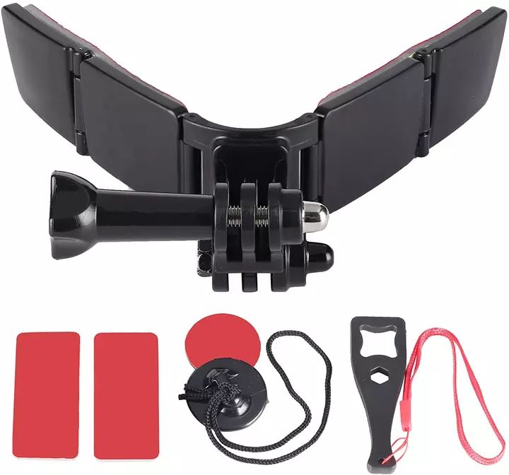 Soporte Frontal Adhesivo - Casco Moto Camaras Gopro Y Otras