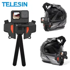 TELESIN - Soporte Montaje Mentón de Casco de Moto para Gopro u otras Camaras