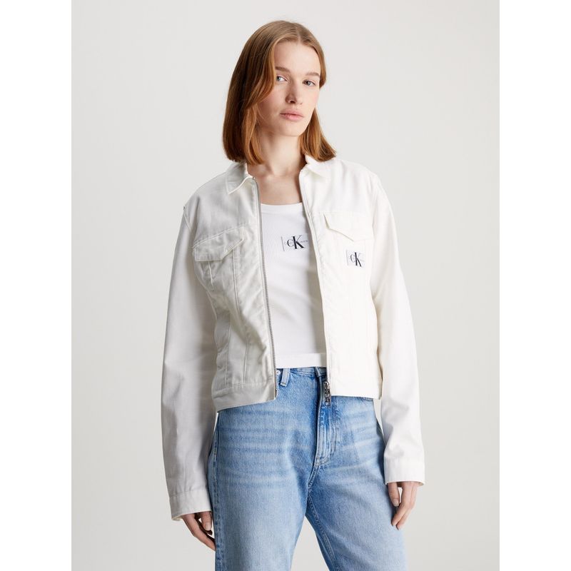 CALVIN KLEIN - Chaqueta Lean Moto Blanco Calvin Klein