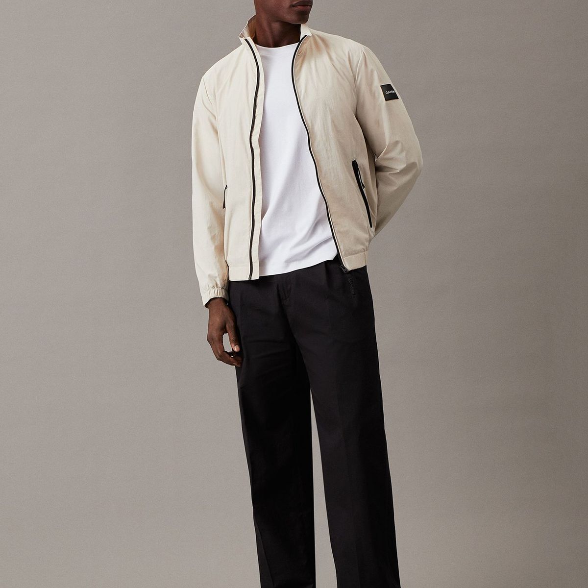 CALVIN KLEIN - Chaqueta Recycled Crinkle Beige Calvin Klein ACE