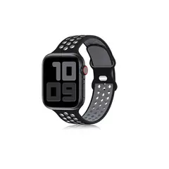 GENERICO - Correa Silicona Diseño De Hoyos Para Apple Iwatch 424445mm