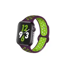 GENERICO - Correa Silicona Diseño De Hoyos Para Apple Iwatch 424445mm