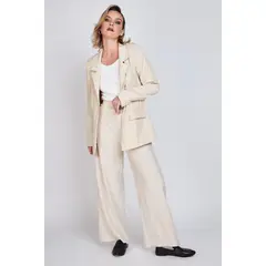 ECLIPSE - Blazer Entallado Emily Beige