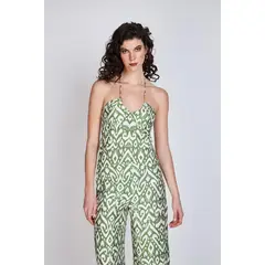 ECLIPSE - Top Al Cuello Leticia Verde