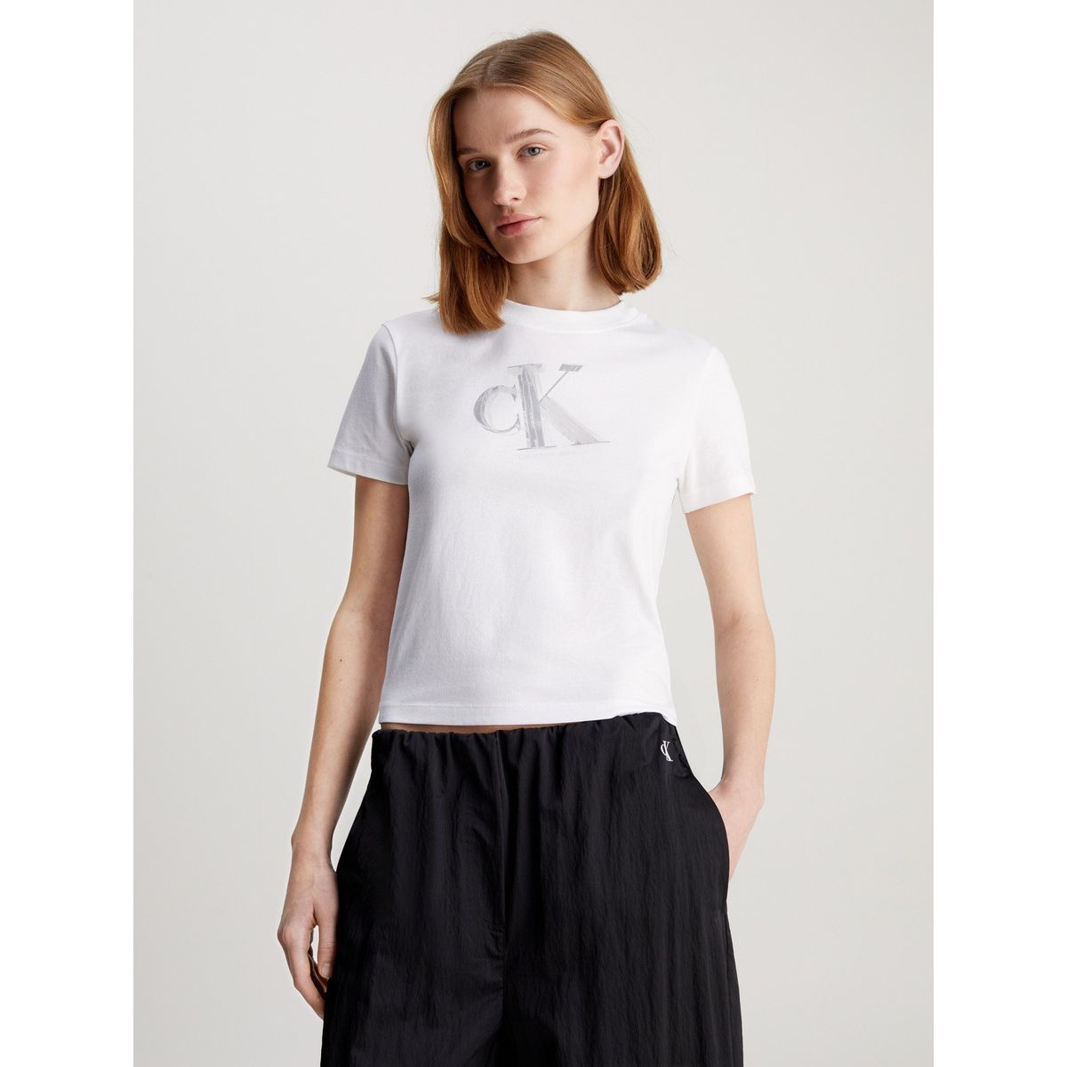 CALVIN KLEIN - Polera Meta Ck Baby Blanco Calvin Klein