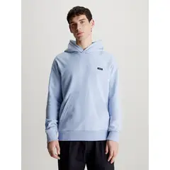 CALVIN KLEIN - Polerón con Gorro Cotton Comfort Azul