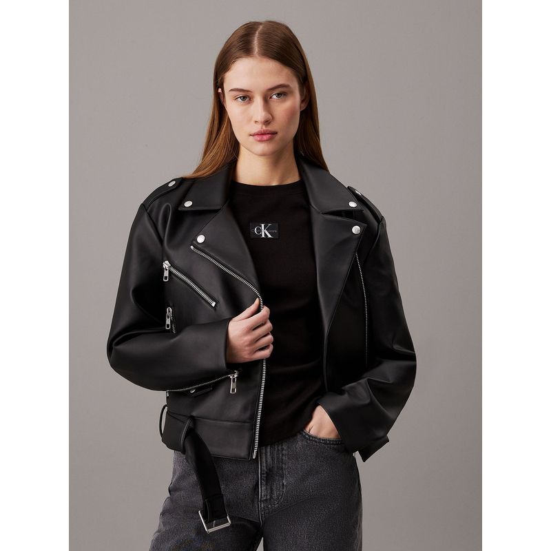CALVIN KLEIN - Chaqueta Classic Biker Negro Calvin Klein