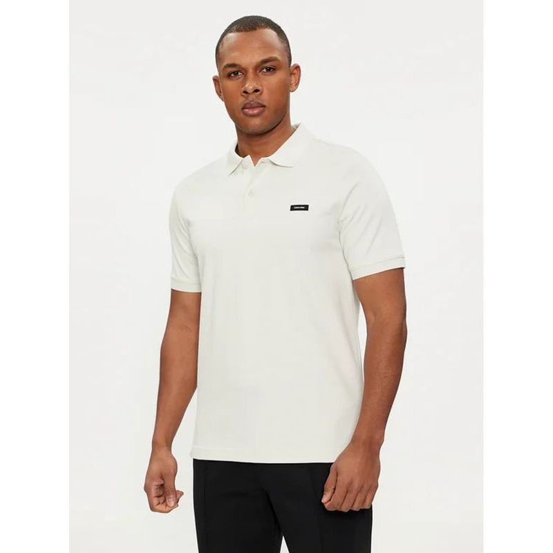 CALVIN KLEIN - Polo Stretch Slim Blanco Calvin Klein