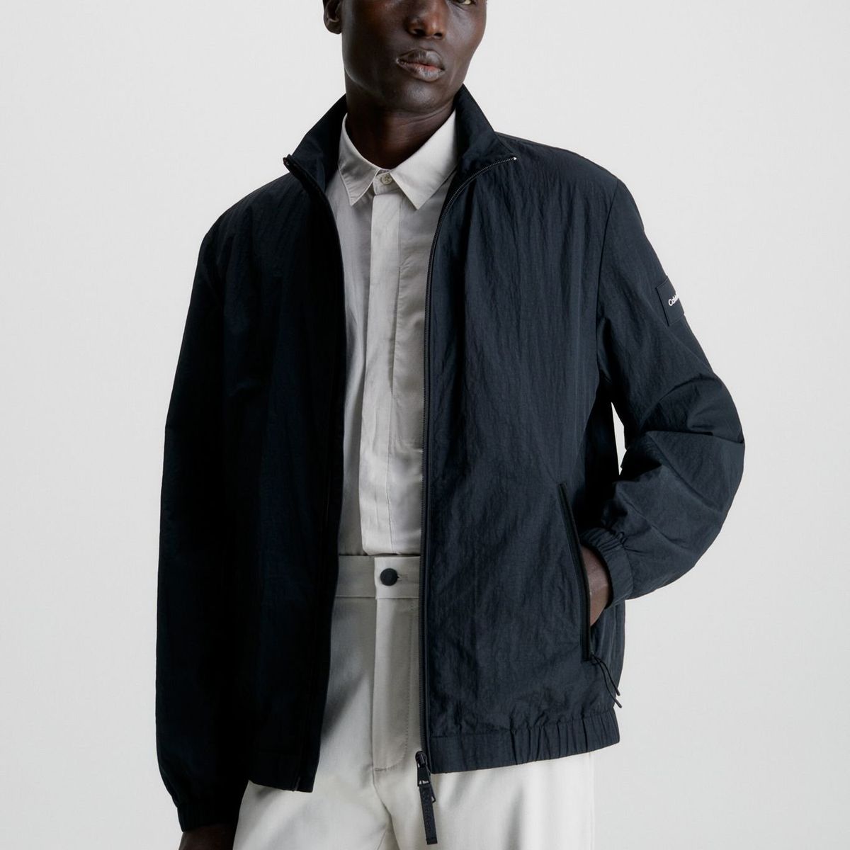 CALVIN KLEIN - Chaqueta Recycled Crinkle Negro Calvin Klein