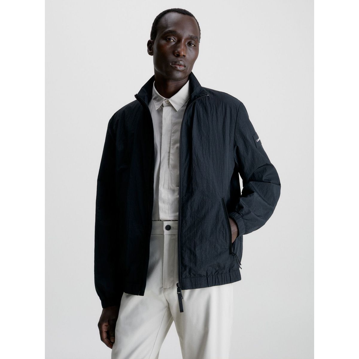 CALVIN KLEIN - Chaqueta Recycled Crinkle Negro Calvin Klein