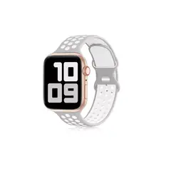 GENERICO - Correa Silicona Diseño De Hoyos Para Apple Iwatch 424445mm