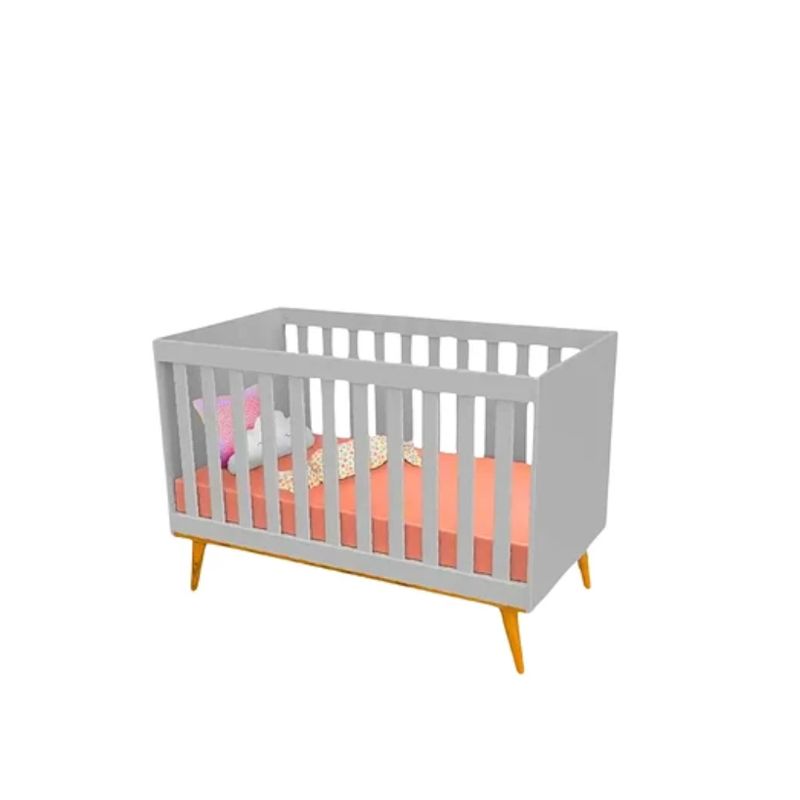 KIDSCOOL - CUNA GRIS MIEL LUDMILA 2 FUNCIONES