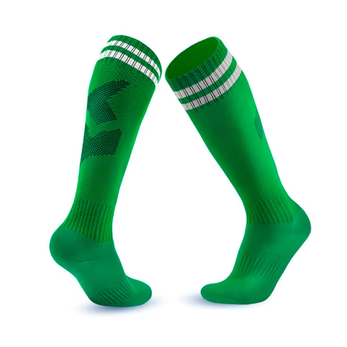 GENERICO - Calcetines Futbol Pack 10x Calidad B - Verde