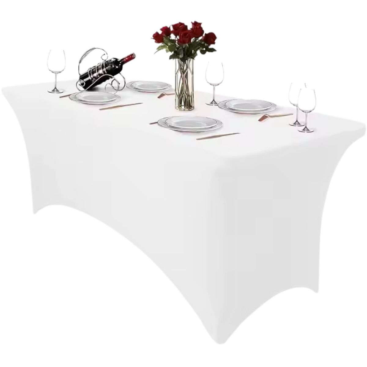 GENERICO - Mantel Rectangular Mesa Funda Tela Spandex 1807575 Evento