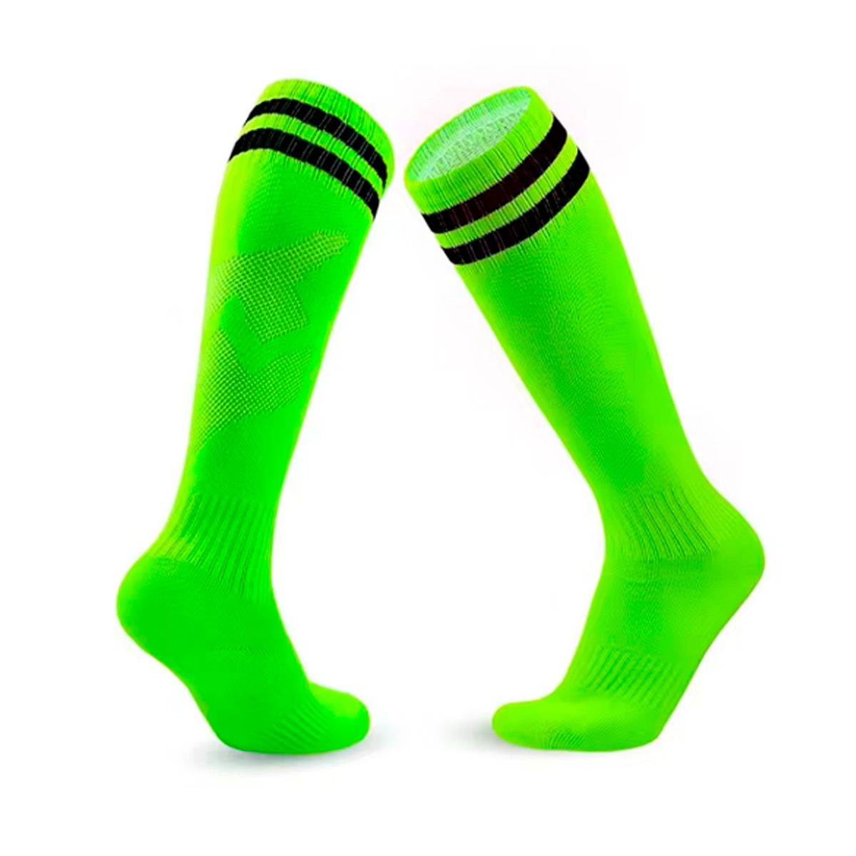 GENERICO - Calcetines Futbol Pack 10x Calidad B - Verde flúor