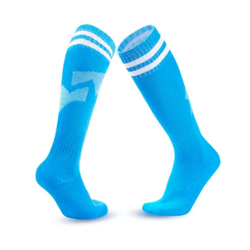 GENERICO - Calcetines Futbol Pack 10x Calidad B - Celeste