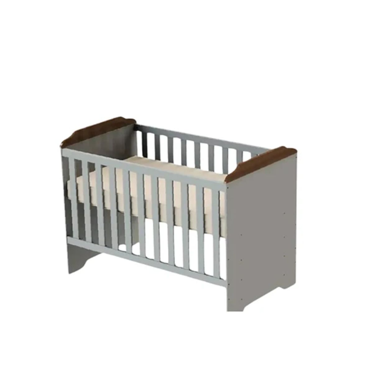 KIDSCOOL - Cuna 3 Funciones Gris/Cafe Miel