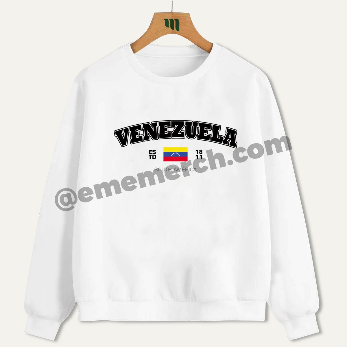 GENERICO - Eme Merch Poleron Polo Venezuela Est. 1811
