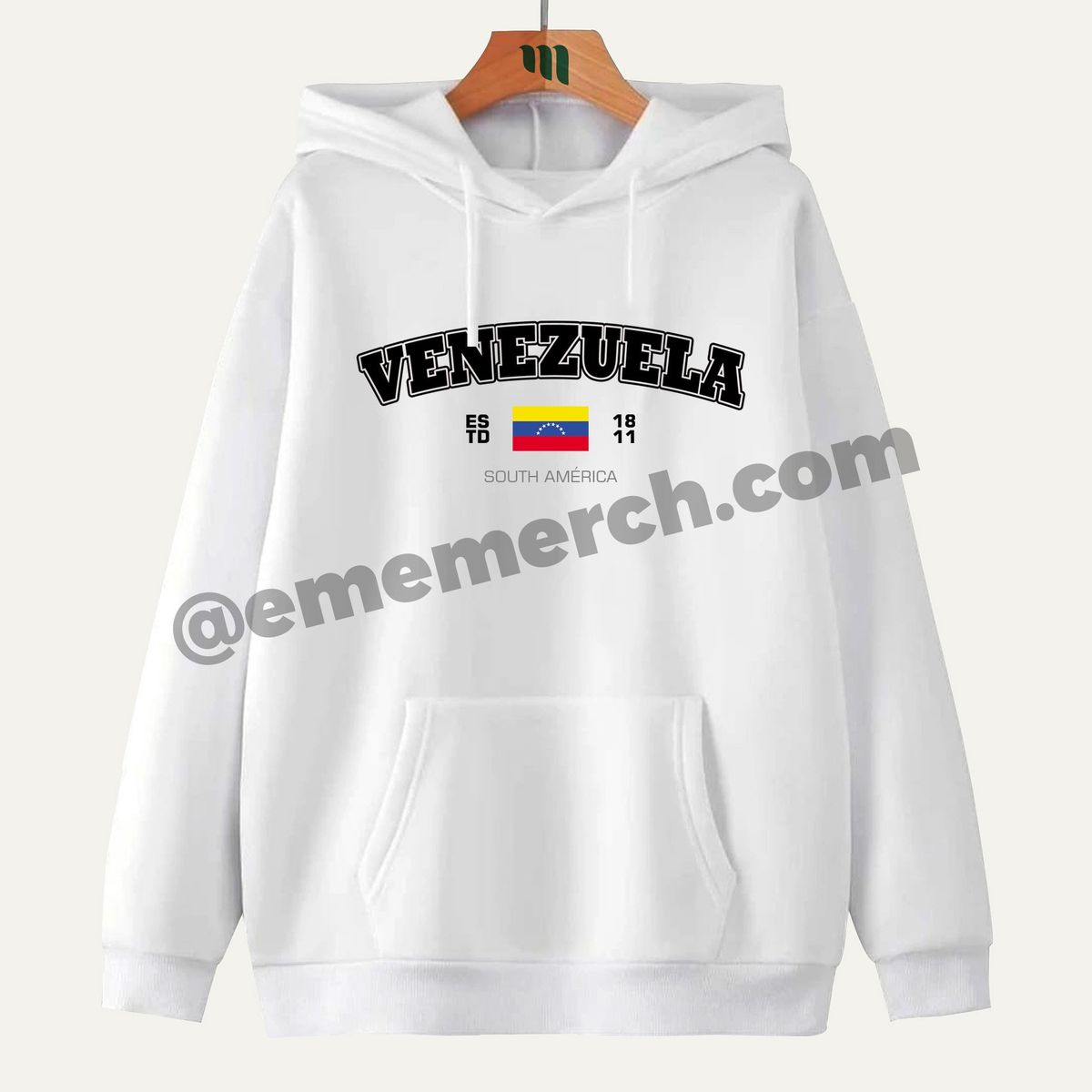 GENERICO - Eme Merch Poleron Venezuela Est. 1811