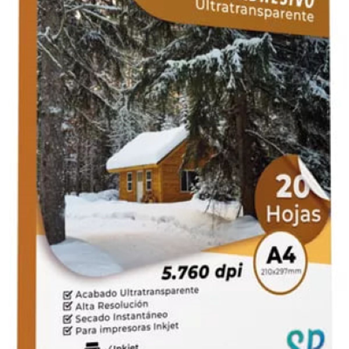 GENERICO - Papel Adhesivo Ultra Transparente Premium Tamaño A4 X 20 h