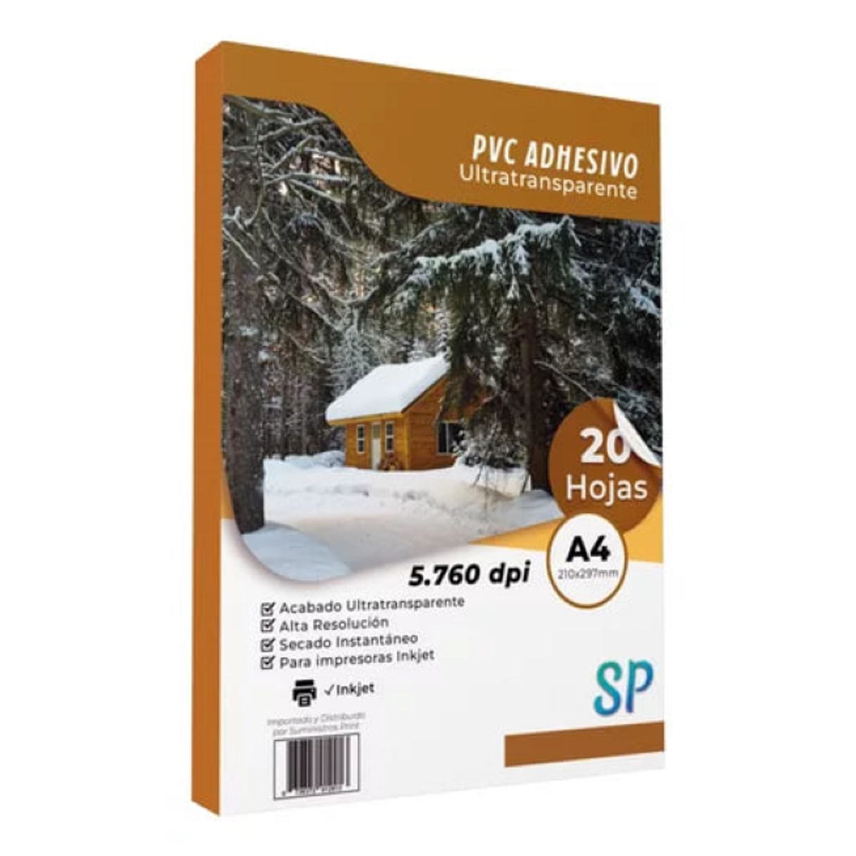 GENERICO - Papel Adhesivo Ultra Transparente Premium Tamaño A4 X 20 h